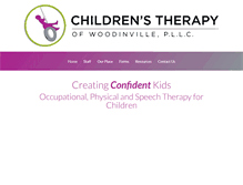 Tablet Screenshot of childrenstherapyofwoodinville.com